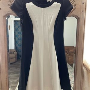 Black and white illusion dress.